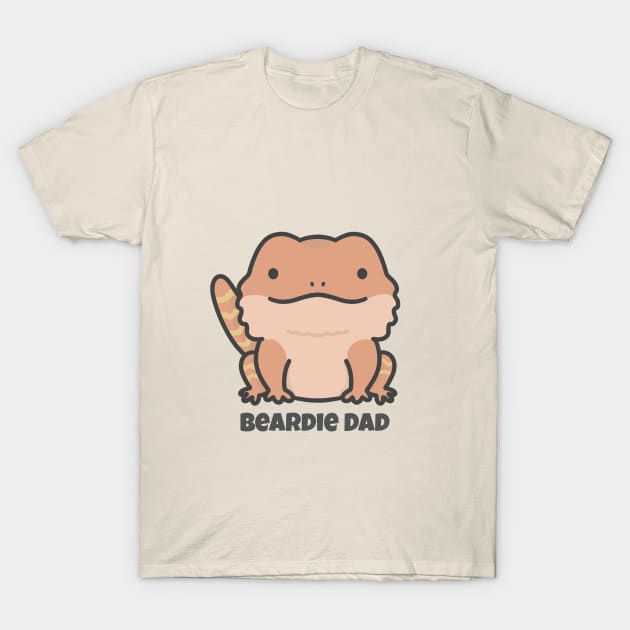 Red Bearded Dragon Dad T-Shirt by pbanddoodles